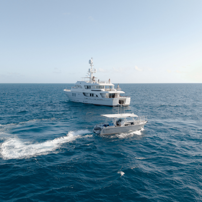 MY Beluga on the Great Barrier Reef